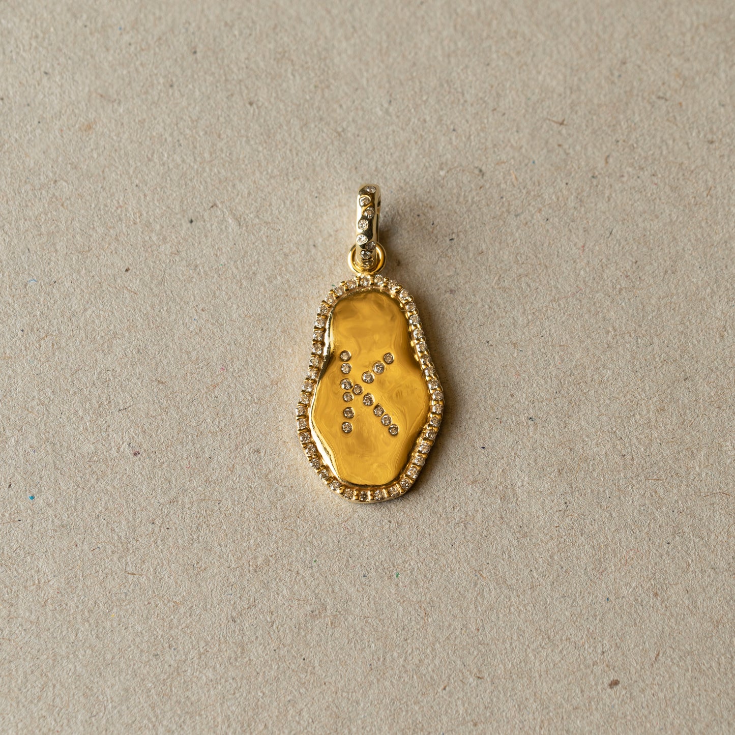 Diamond Alphabet Pendant