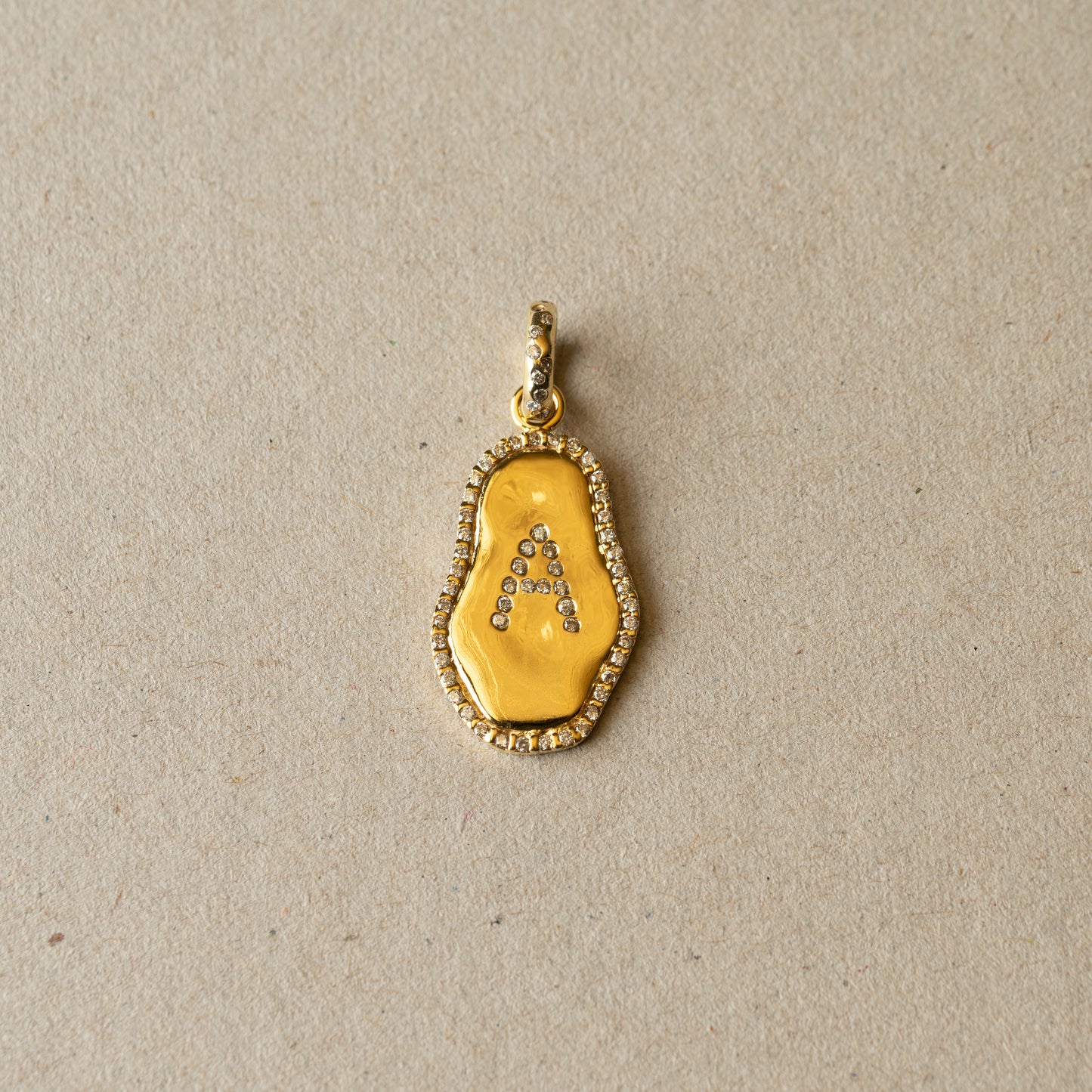 Diamond Alphabet Pendant