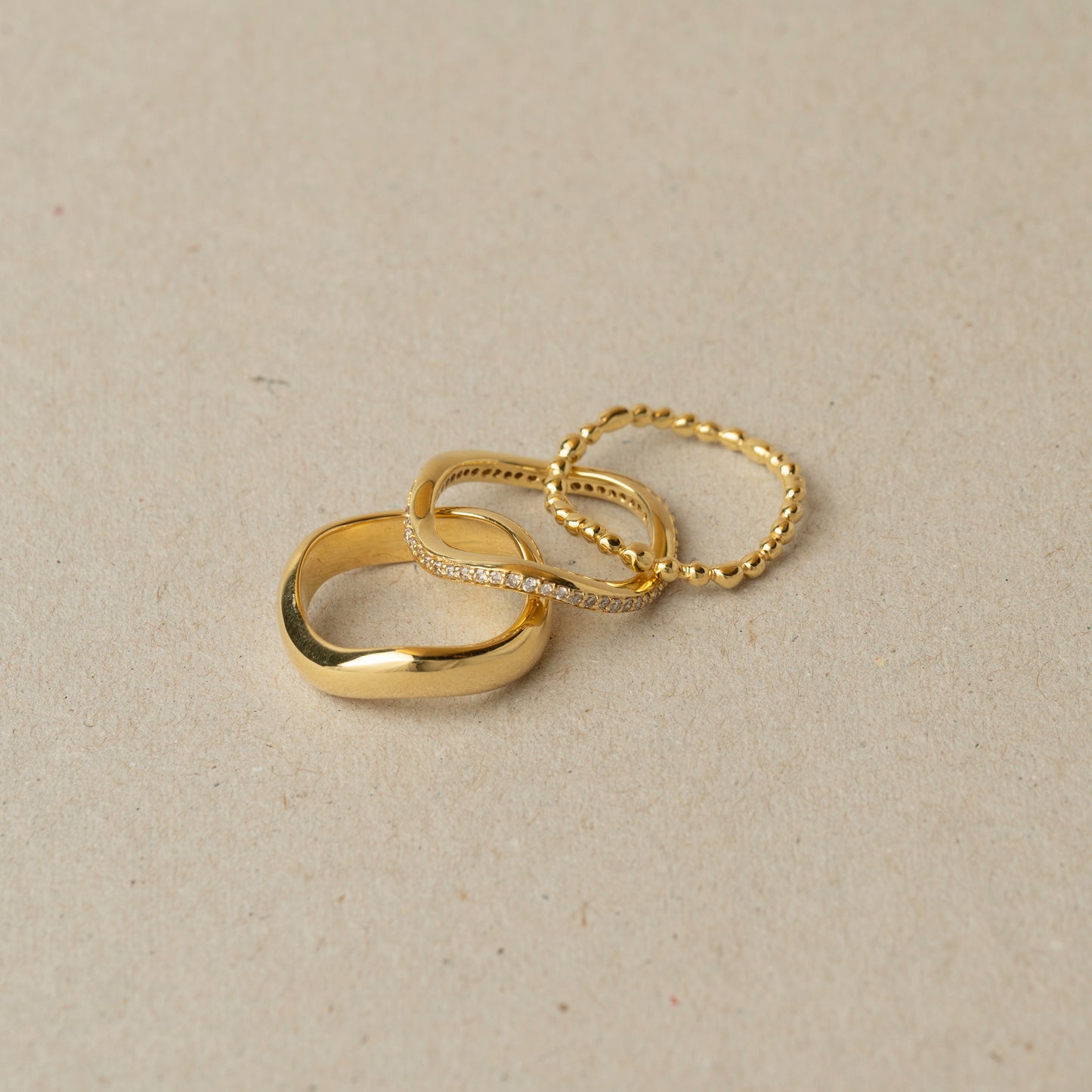 Solana Wave Rings (Set)