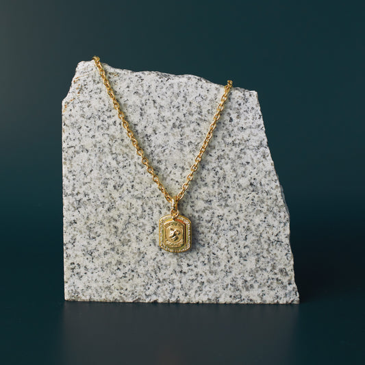 Zodiac Dog Tag Pendant