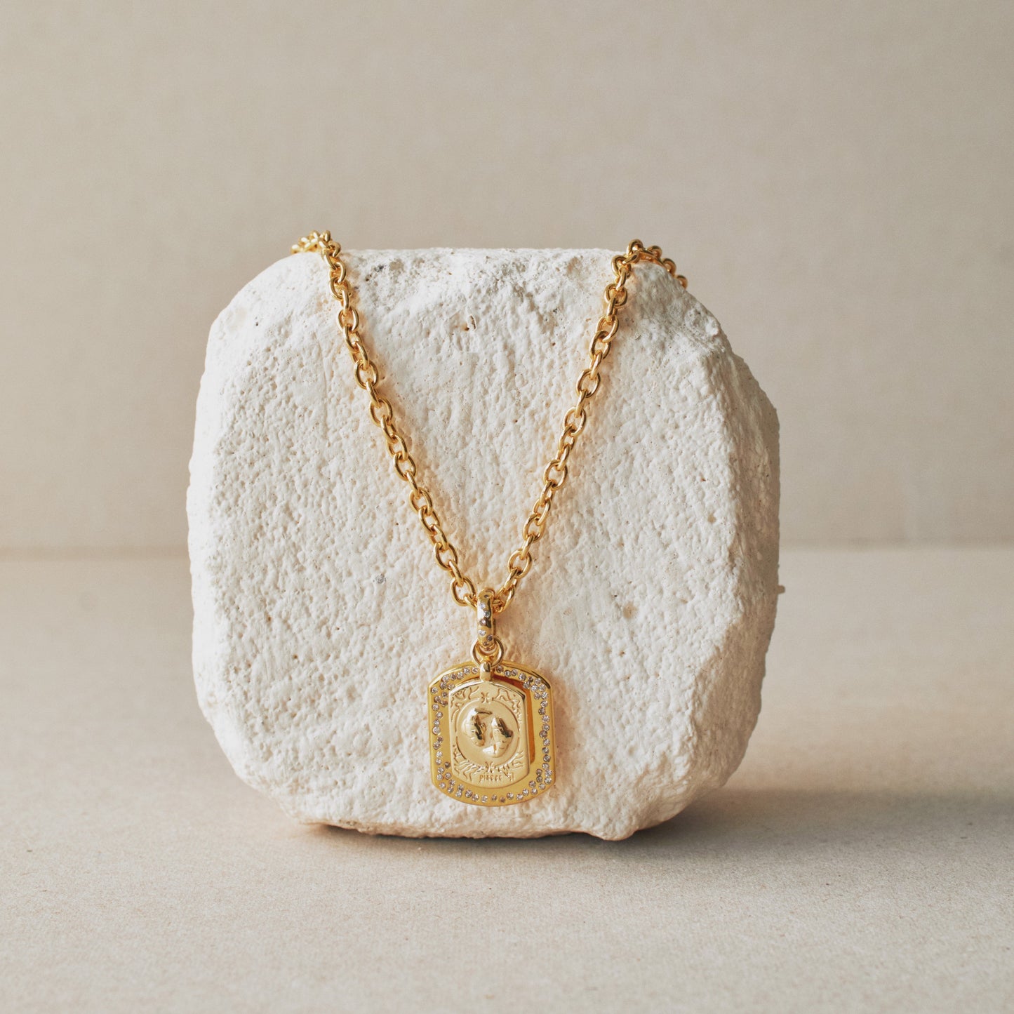 Zodiac Dog Tag Pendant
